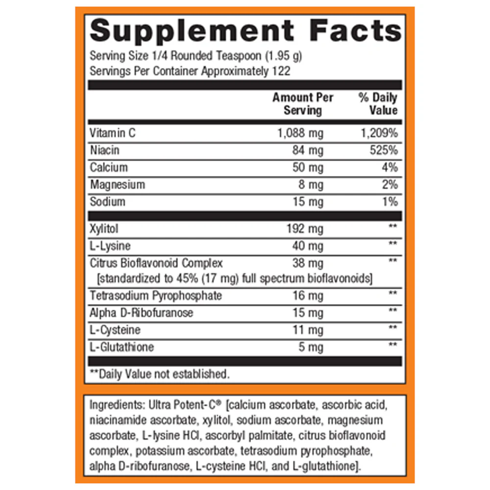 Ultra Potent-C Powder - 122 servings - Image 2