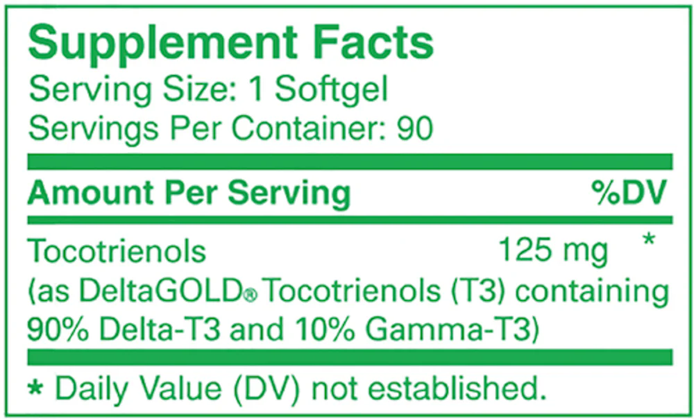 Unique E Tocotrienols 90 softgels - Image 2