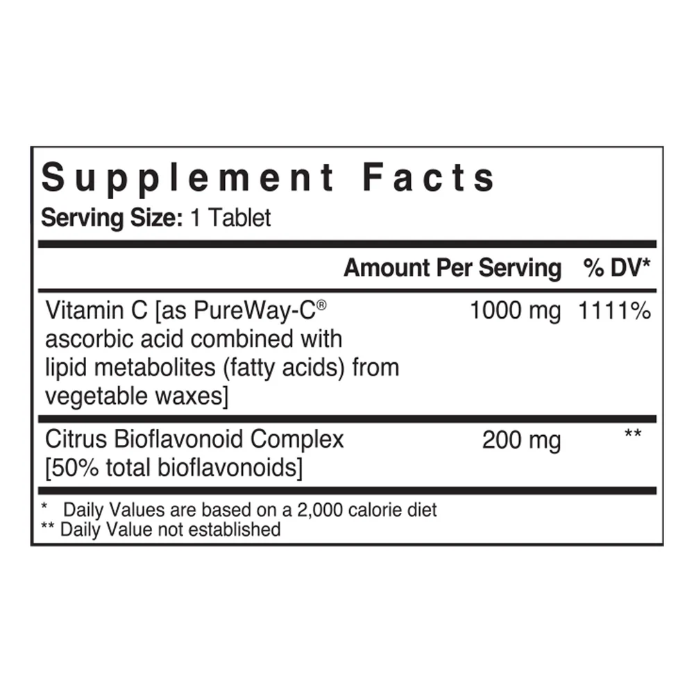Vitamin C-1000 w/ Bioflavonoids 90 tabs - Image 2