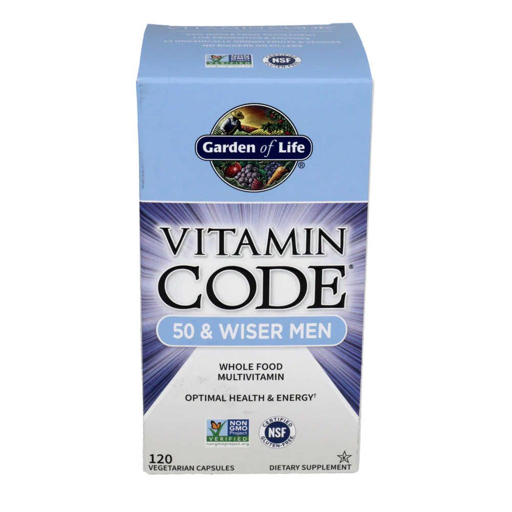 Vitamin Code 50 & Wiser Men 120 vcaps