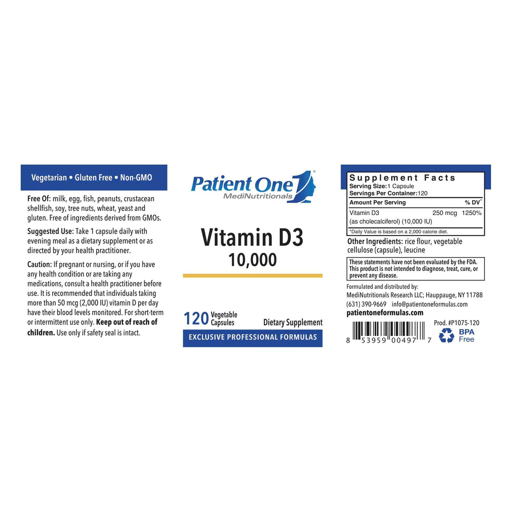 Vitamin D3 10000IU 120 caps - Image 2
