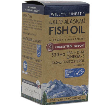 Wild AK Fish Oil Chol Supp 90 softgels