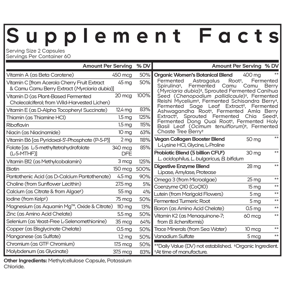 Women's Fermented Multivitamin 120 caps - Image 2