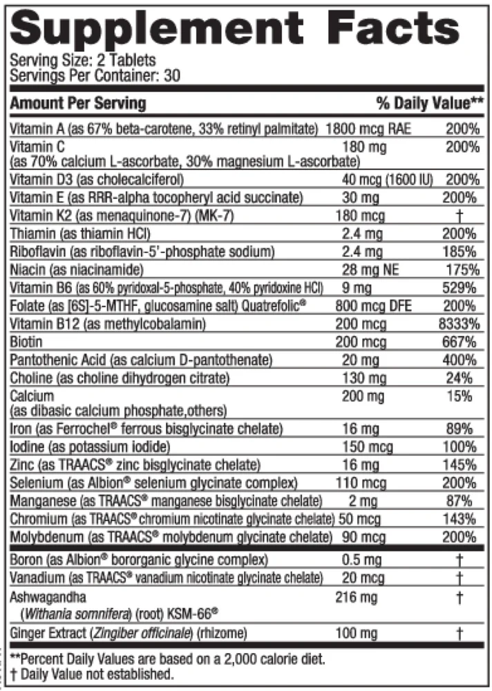 Women's Multi Extra Strength 60 tabs - Image 2