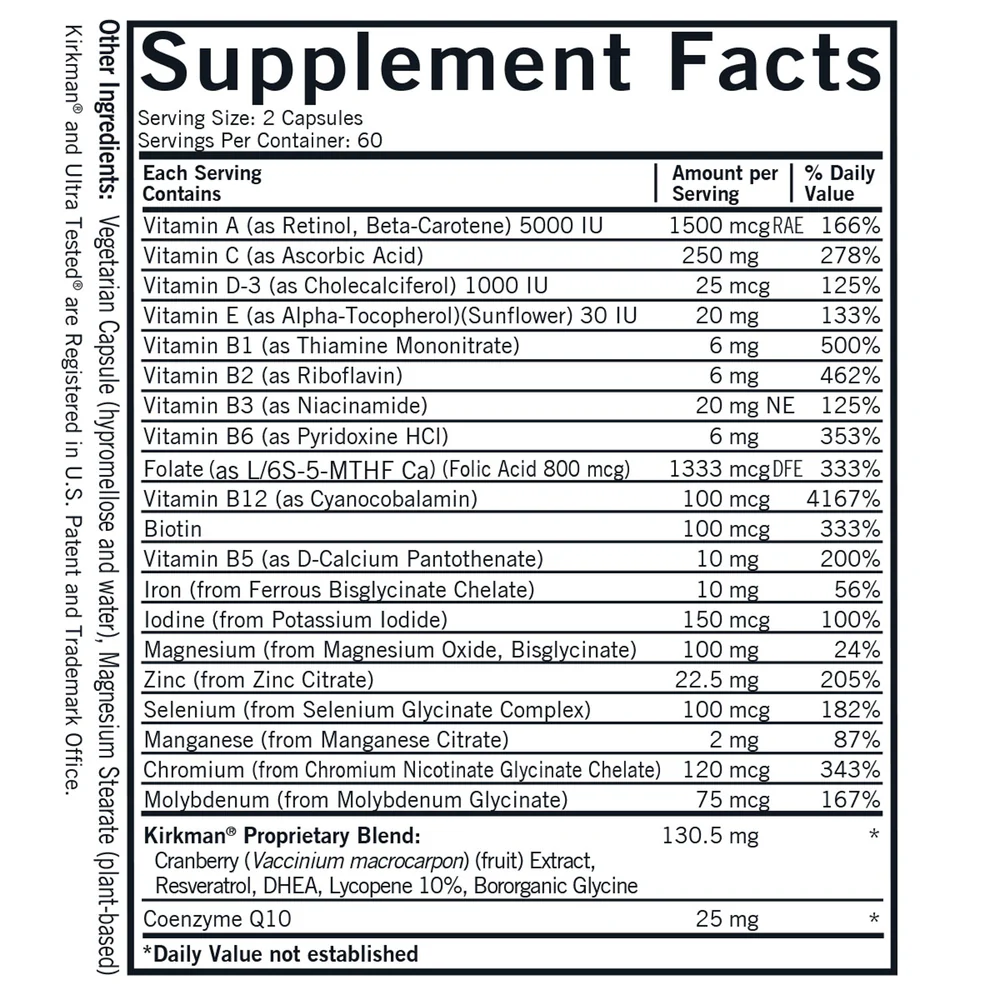 Women's Multi-Vitamin & Mineral 120 caps - Image 2