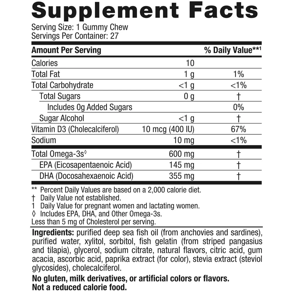Zero Sugar Prenatal DHA Gummy 27 ct - Image 2